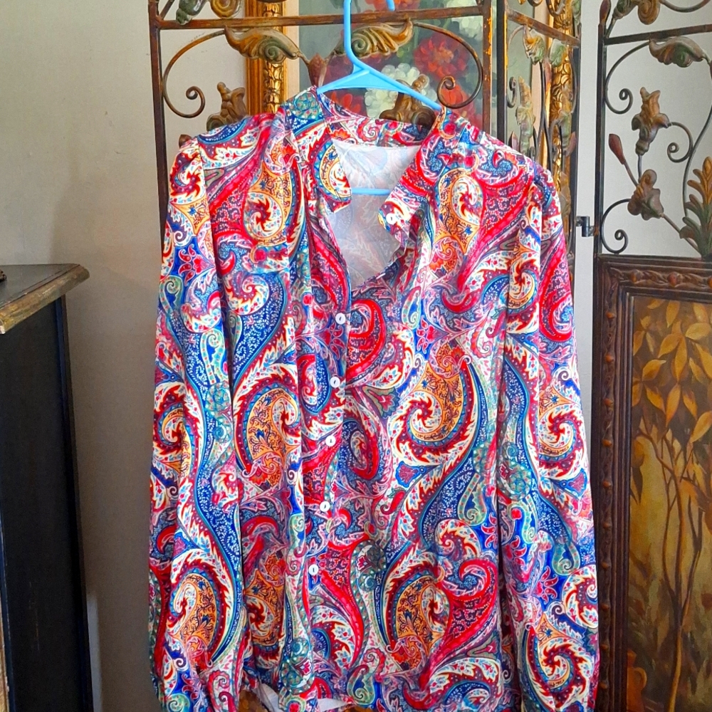 Womens paisley shirt